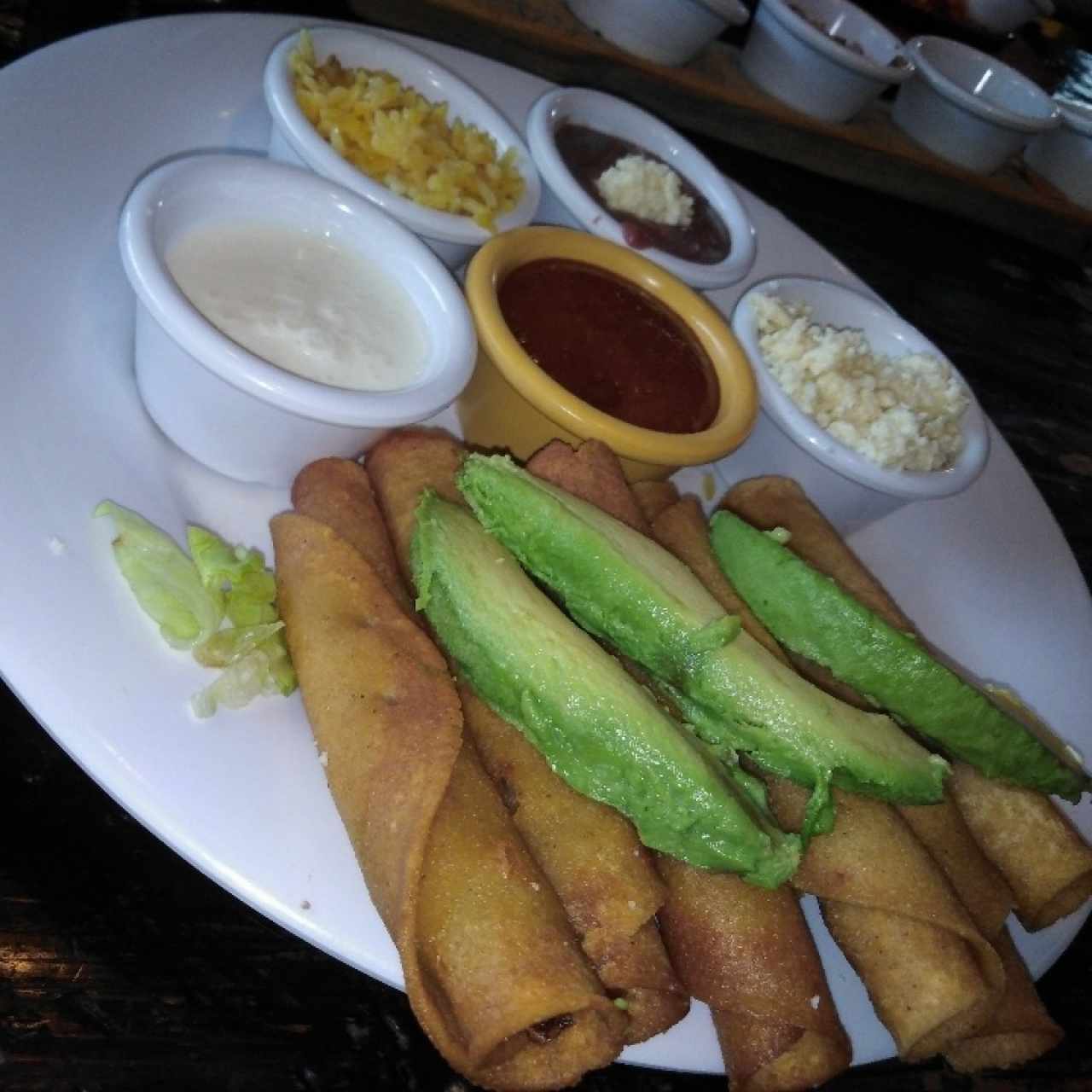 Flautas de pollo y papa 