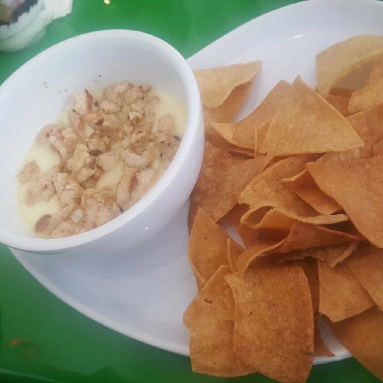 Derretido de queso con pollo