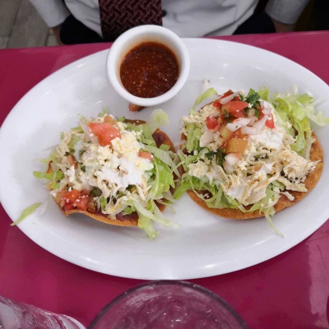 tostitas de pollo