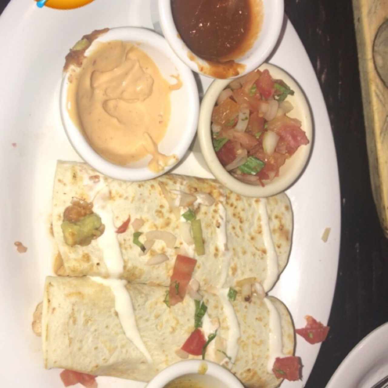 Burritos de pollo