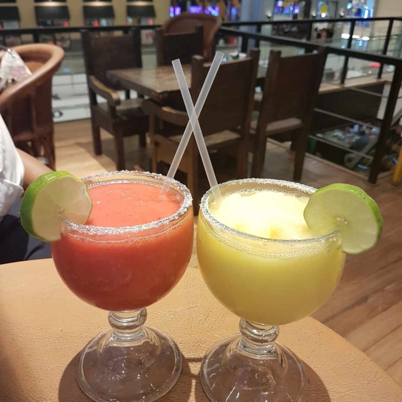 margaritas de fresa y maracuya