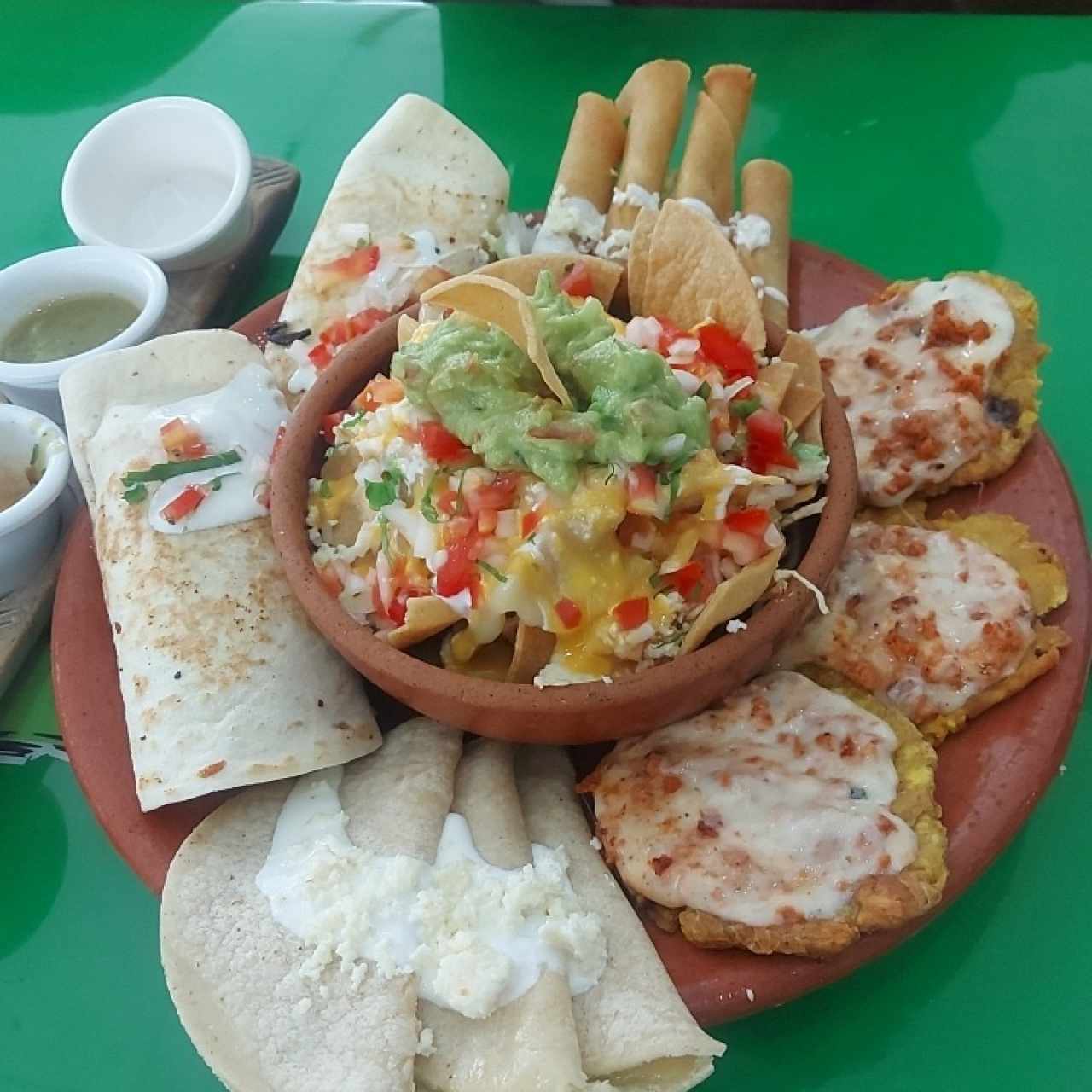 nachos para compartir