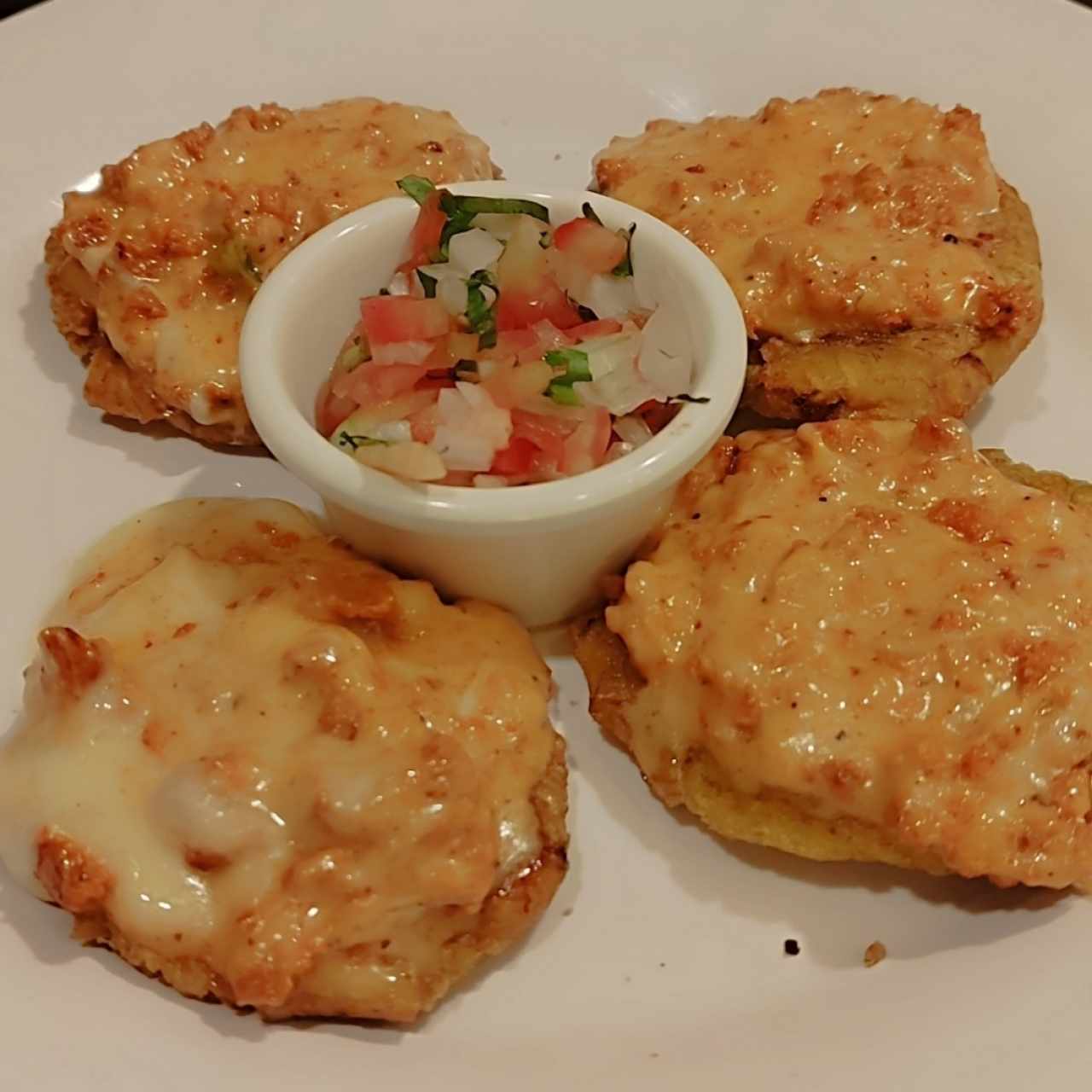 tostones de pollo