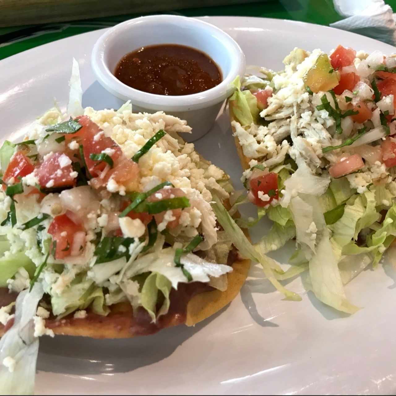 Tostadas de pollo