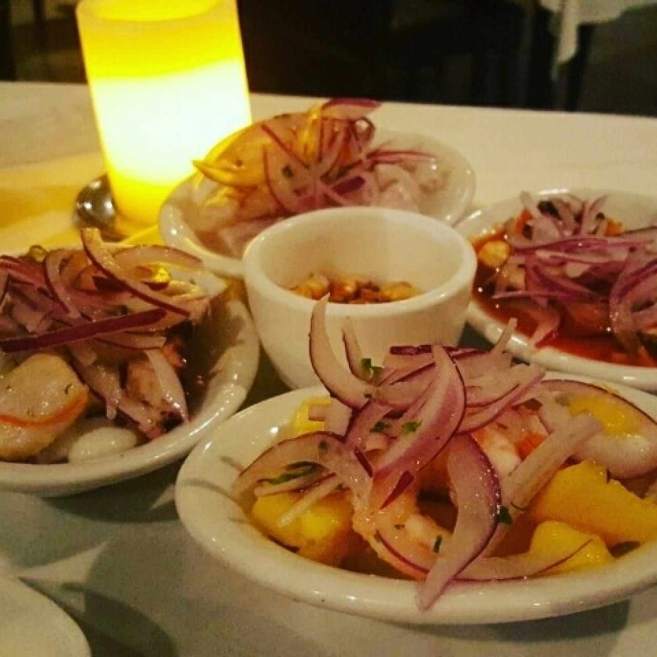 tabla de ceviches