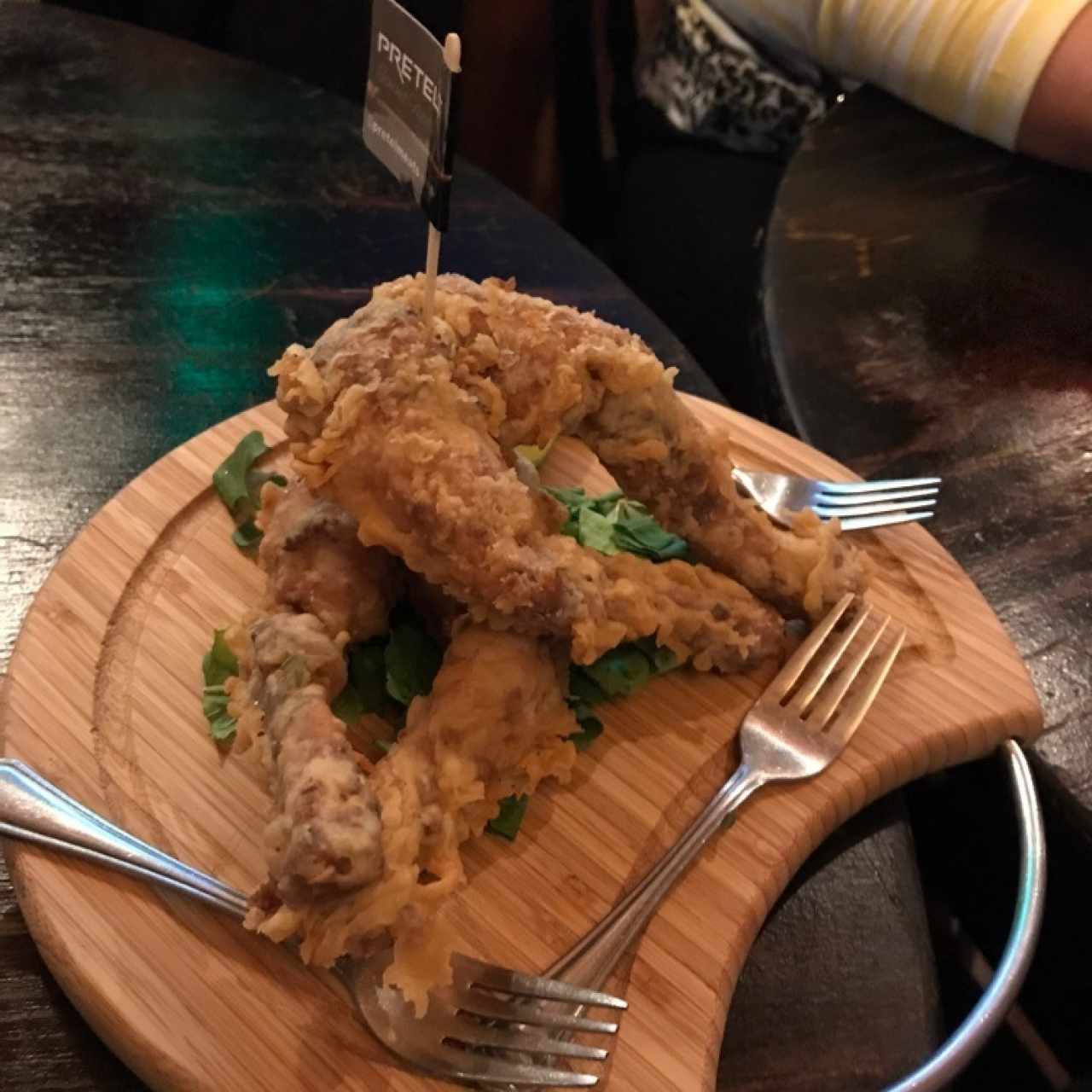 Breaded frog legs