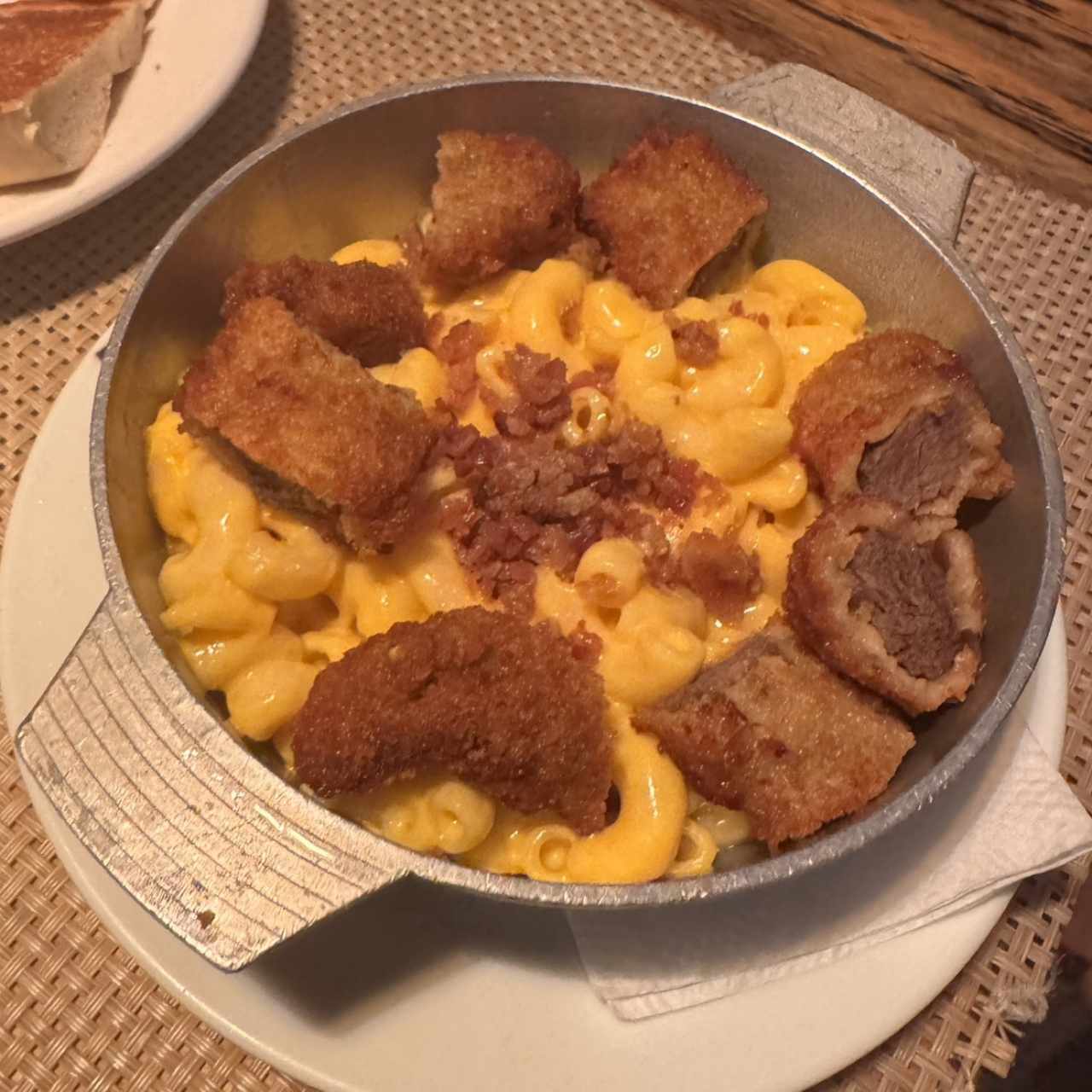 MAC Y CHEESE DE POLLO *OPCIÓN CON CARNE