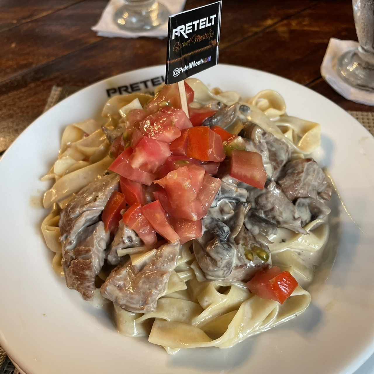 Steak fettucini