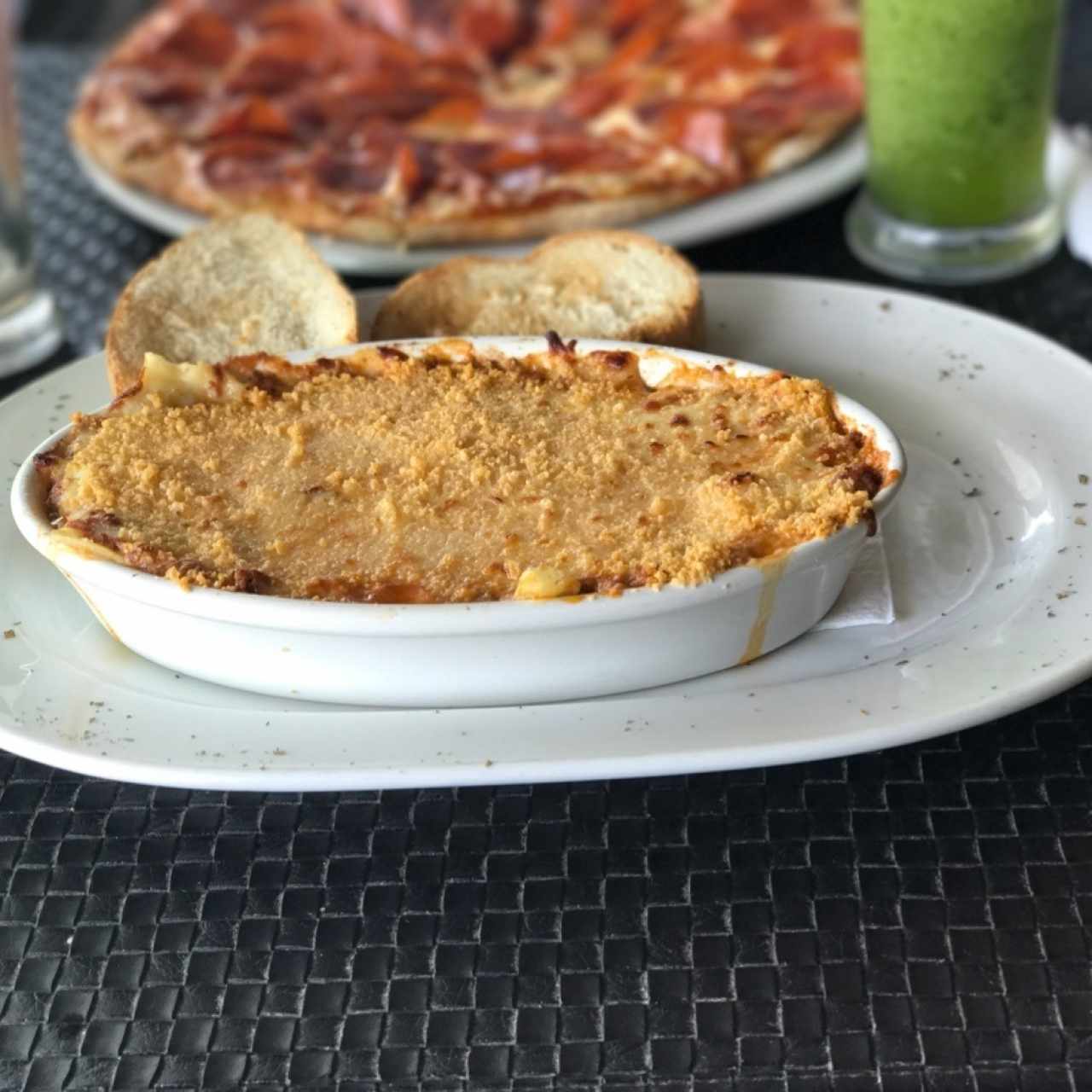 lasaña de carne gratinada 