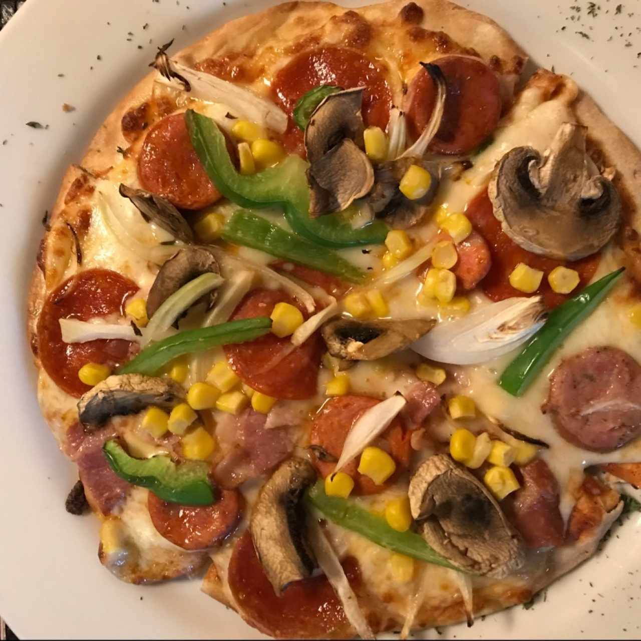 Pizza fusión - Meat & veggie