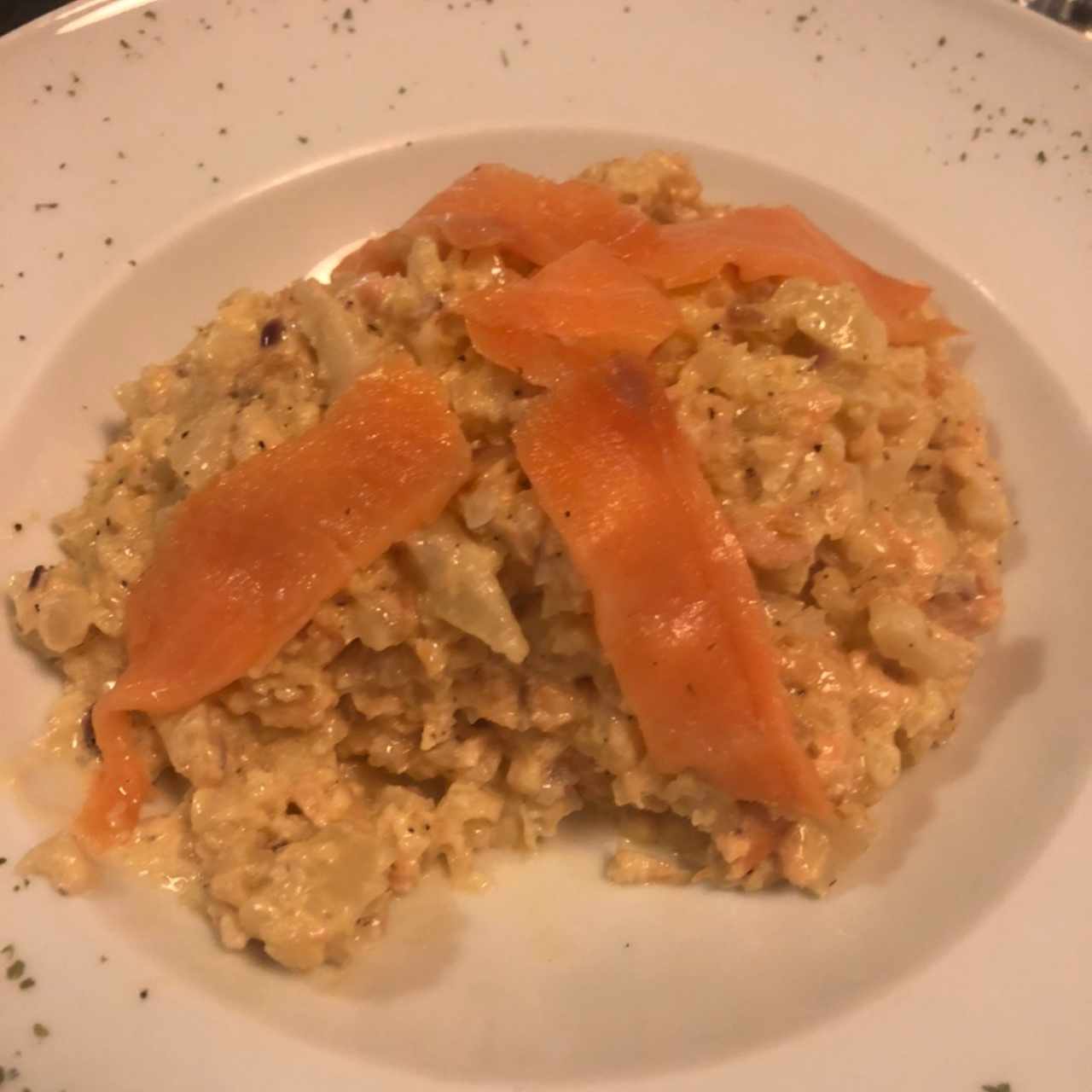 Risotto de Salmón Ahumado