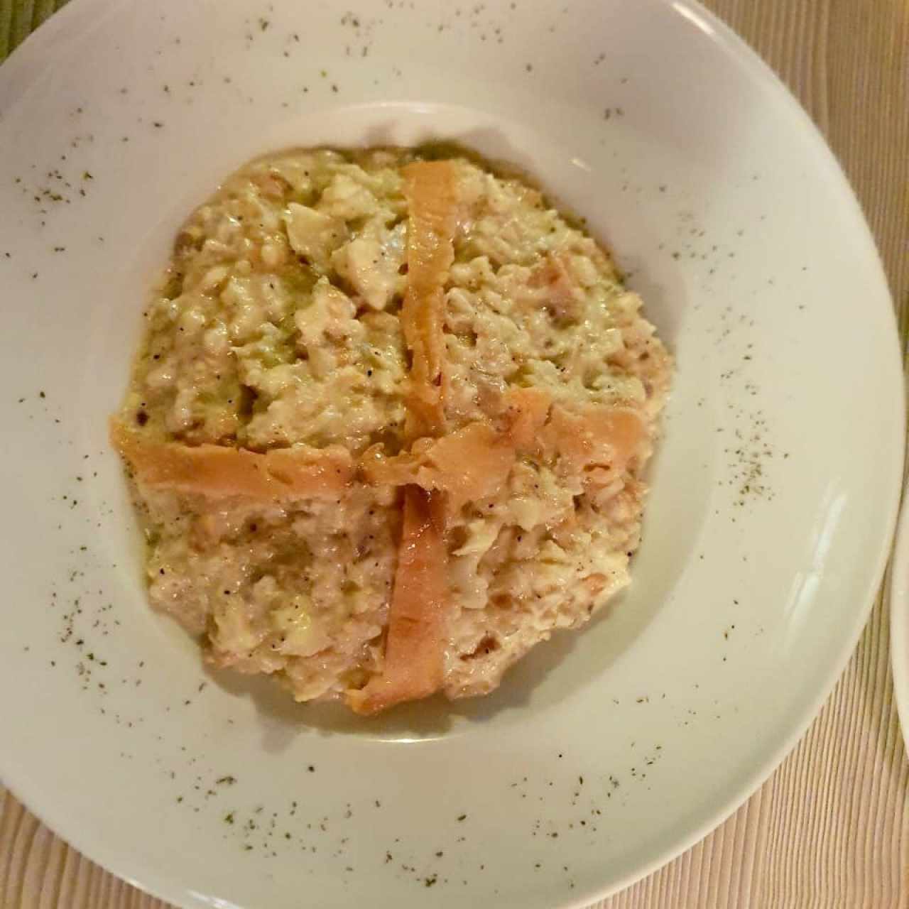 Risotto de Salmón Ahumado