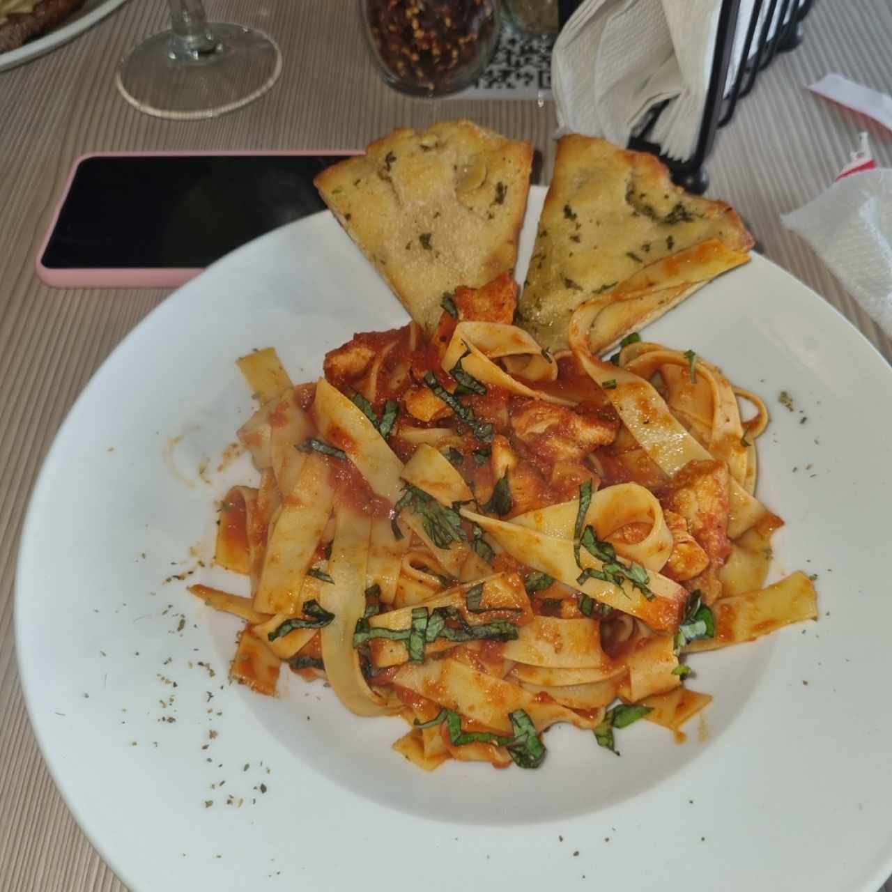 fettucinni con pollo