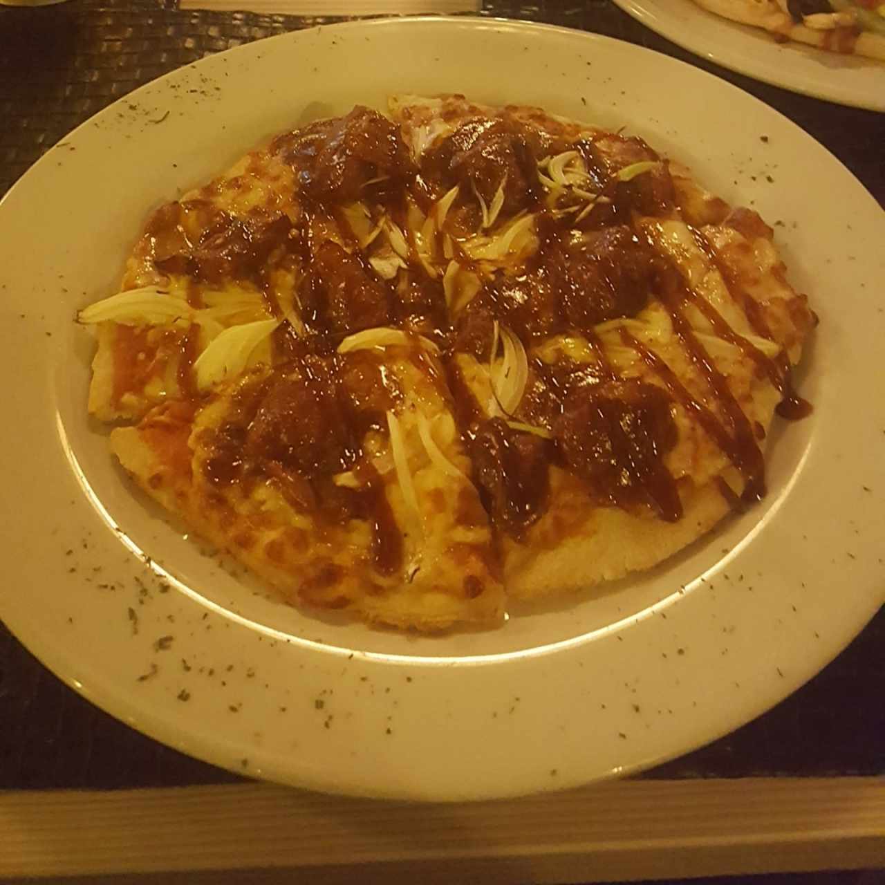 Pizza fusión - Braciola maiale