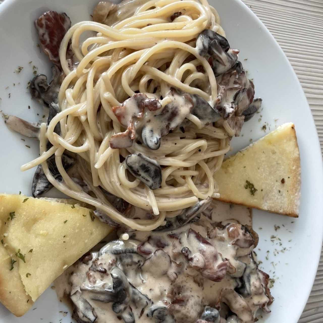 Steak en crema de Oporto