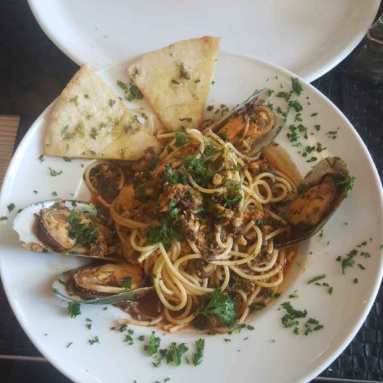 pasta cozze (spaguetti)