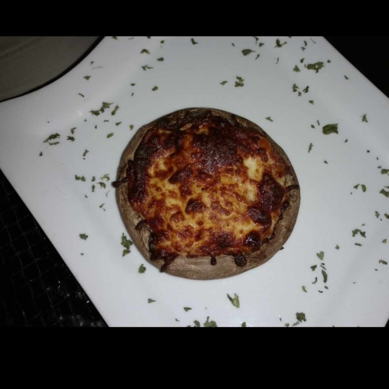 Portobello gratinado