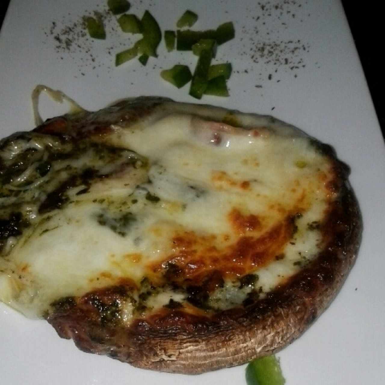 hongos portobello gratinados