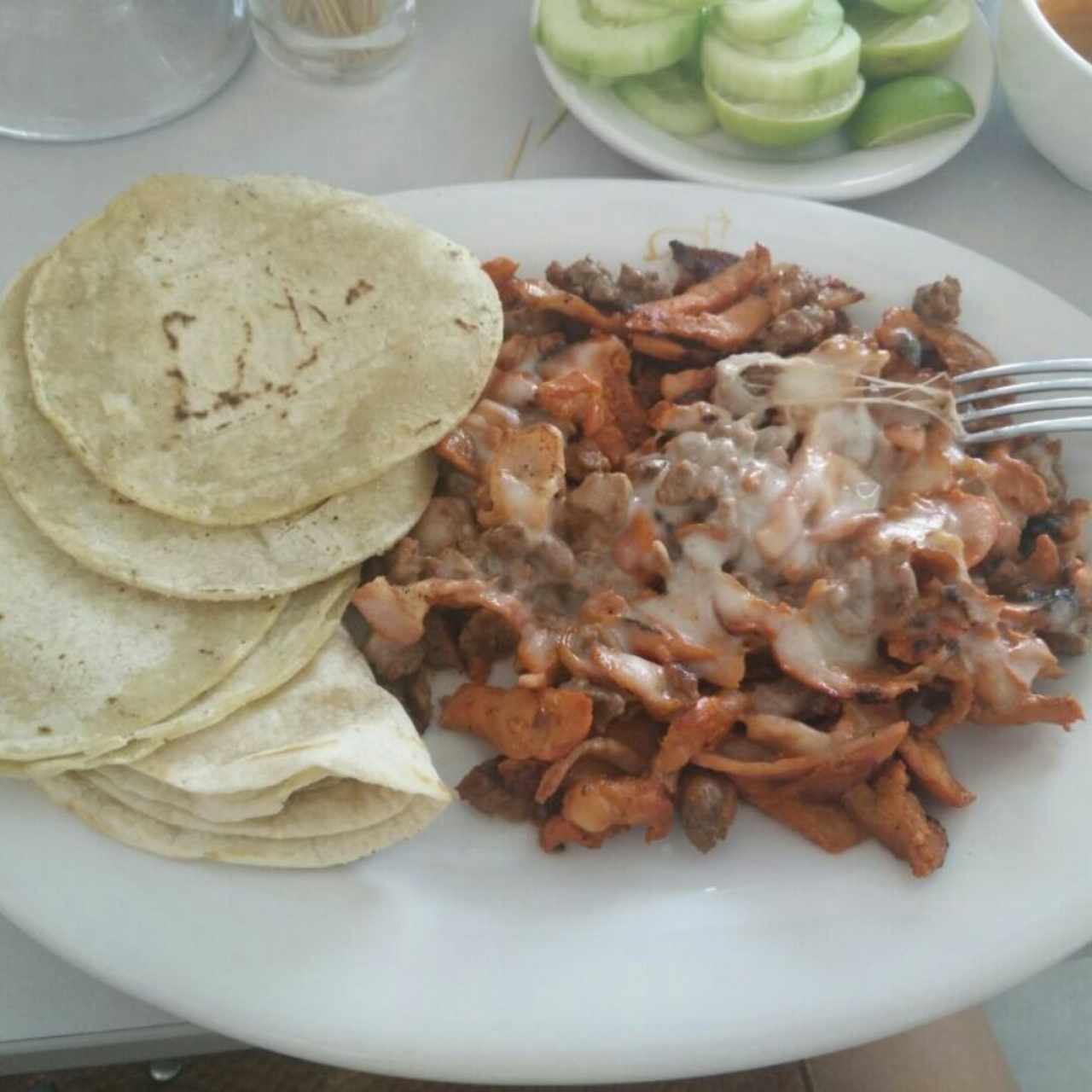 Fortachón con tortillas mixtas