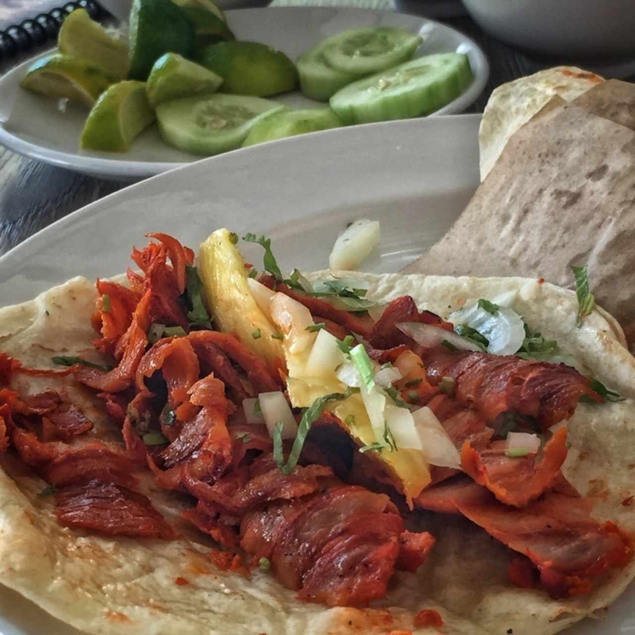 Relleno del taco al pastor