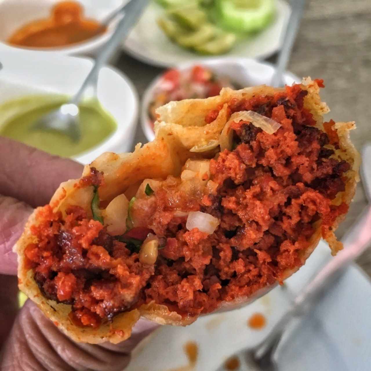 Taco de Chorizo