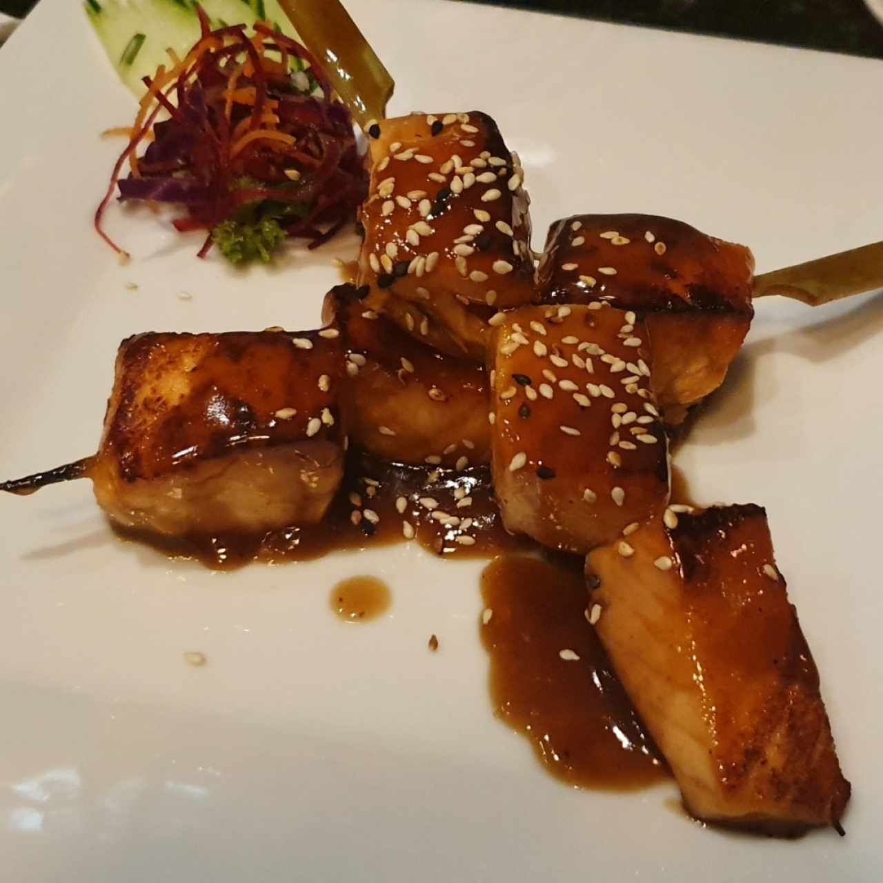 Salmón al grill o teriyaki