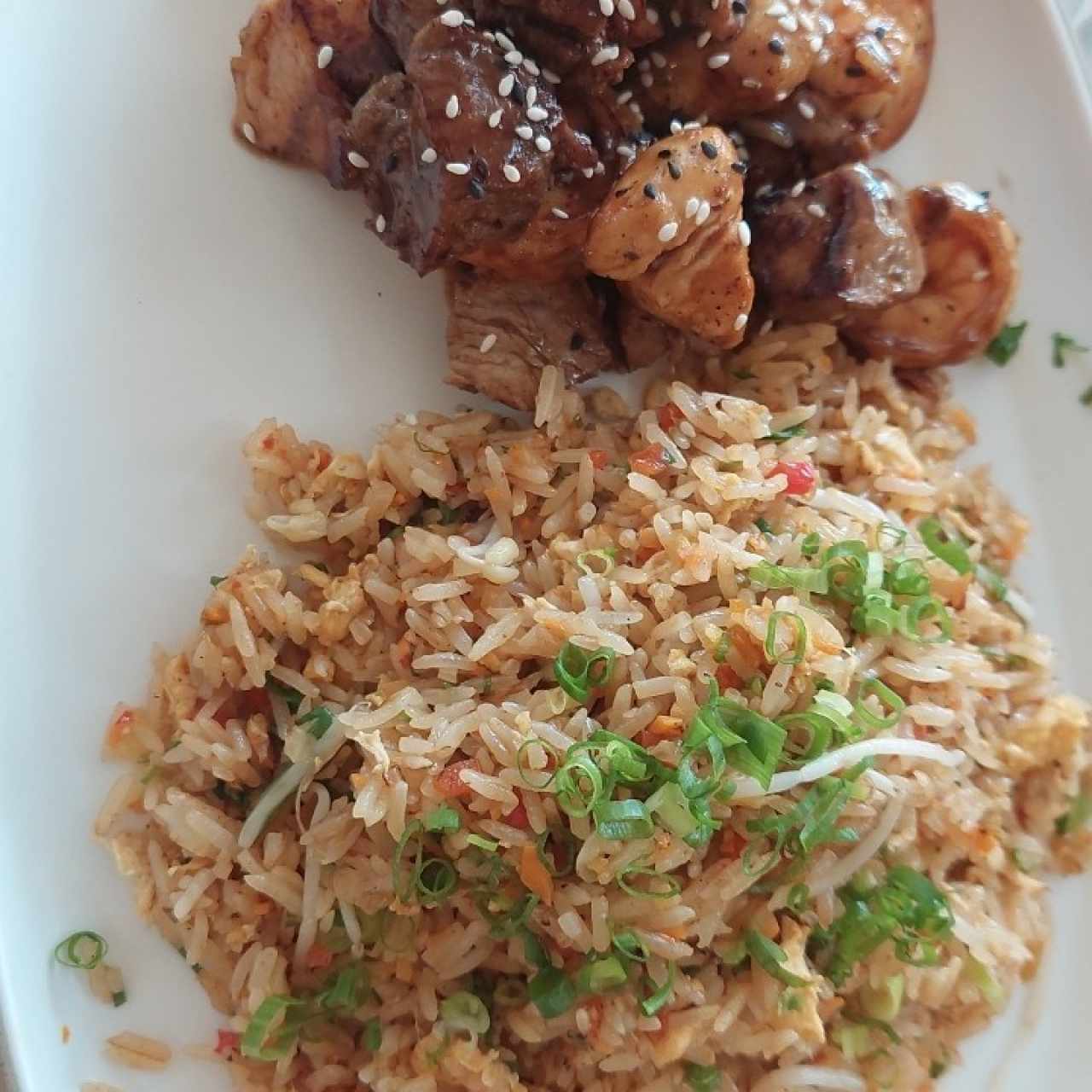 Mixto (pollo, filete y langostinos)