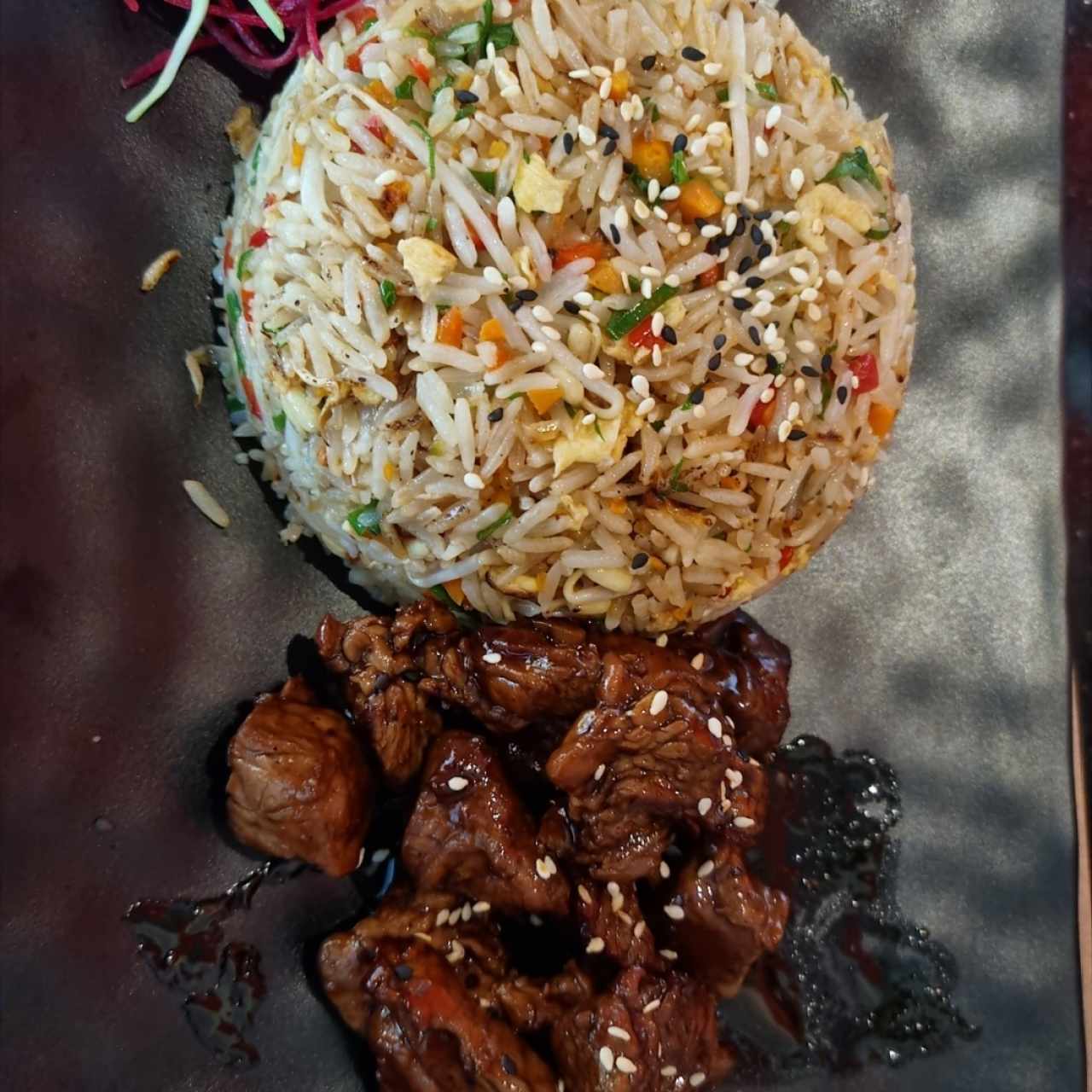 Yaquitori con filete de res