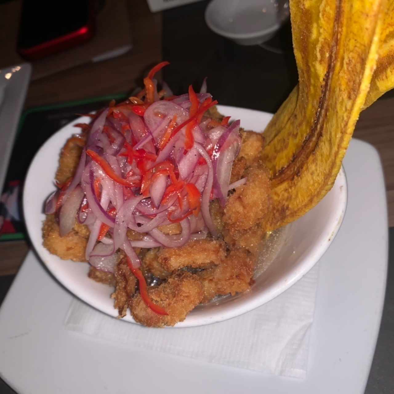 Ceviche Frito de Corvina