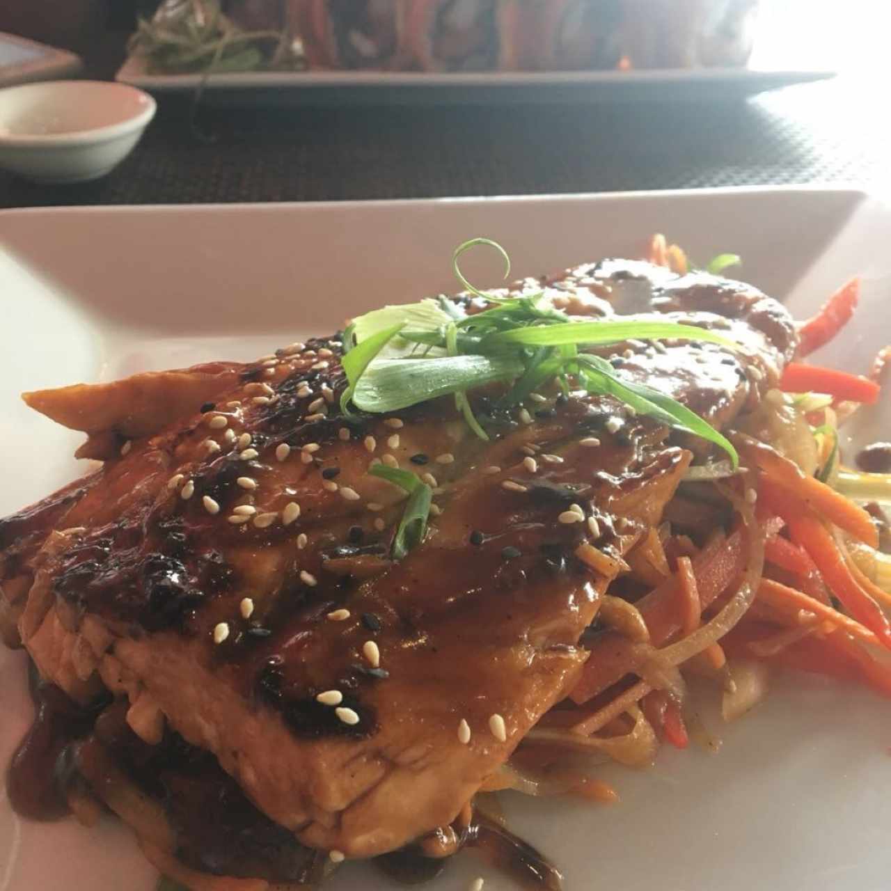 salmon teriyaki