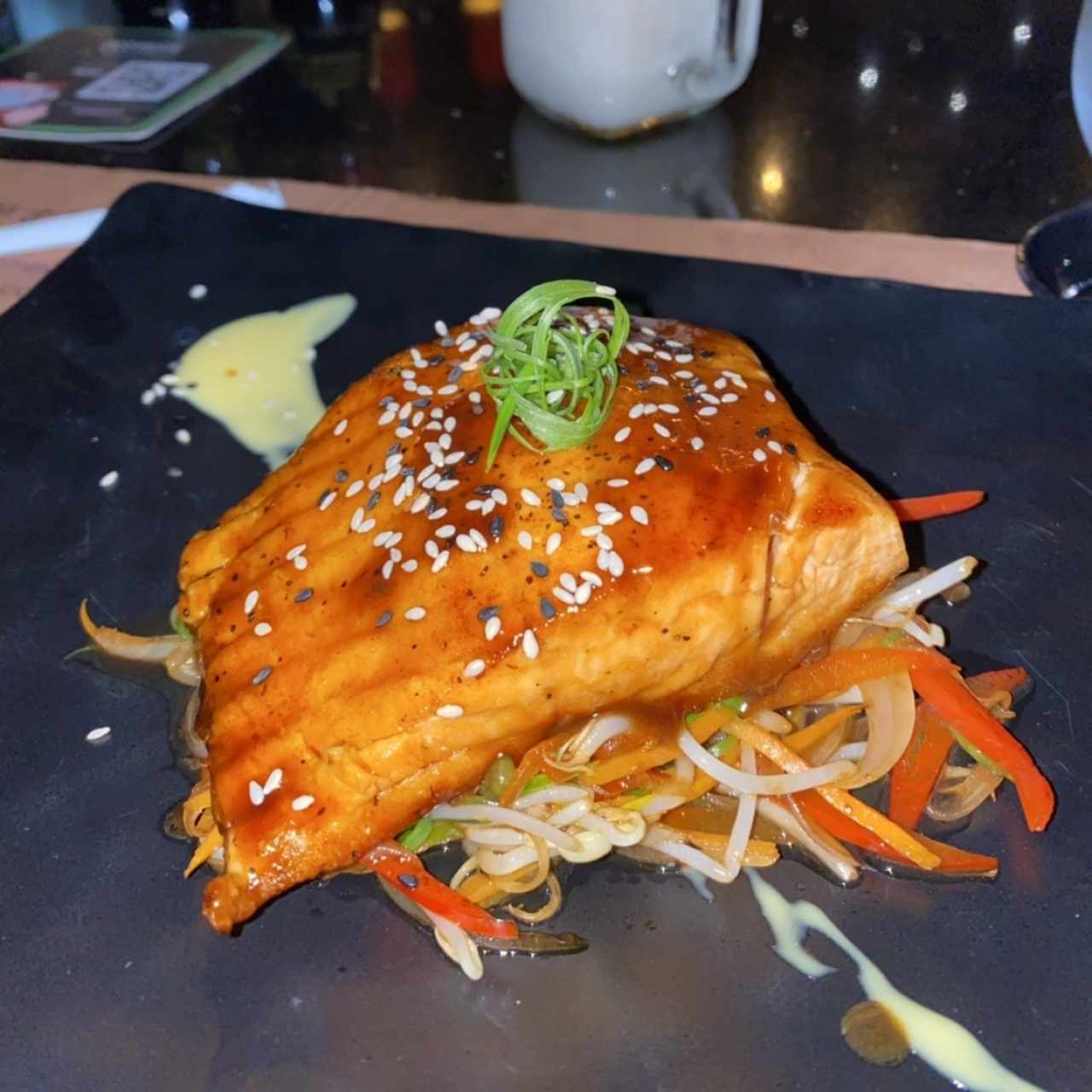 Salmón al grill o teriyaki