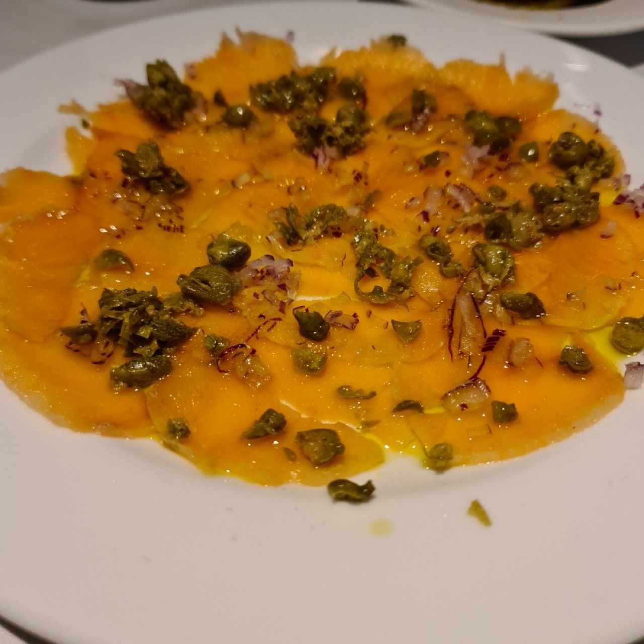 Carpaccio de Salmón Ahumado