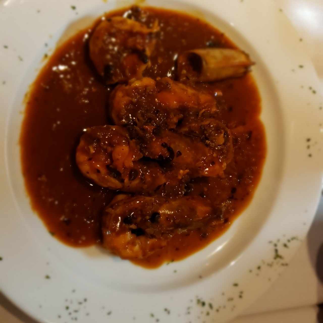 langostinos en salsa de frijoles negros