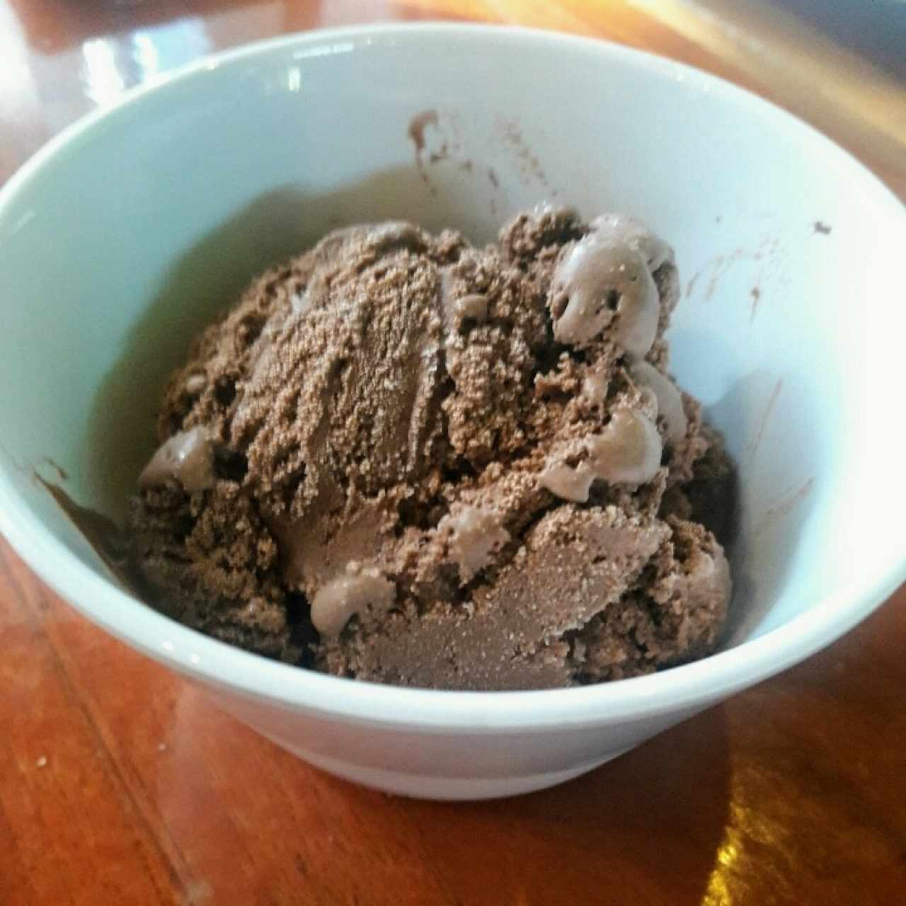 helado de chocolate