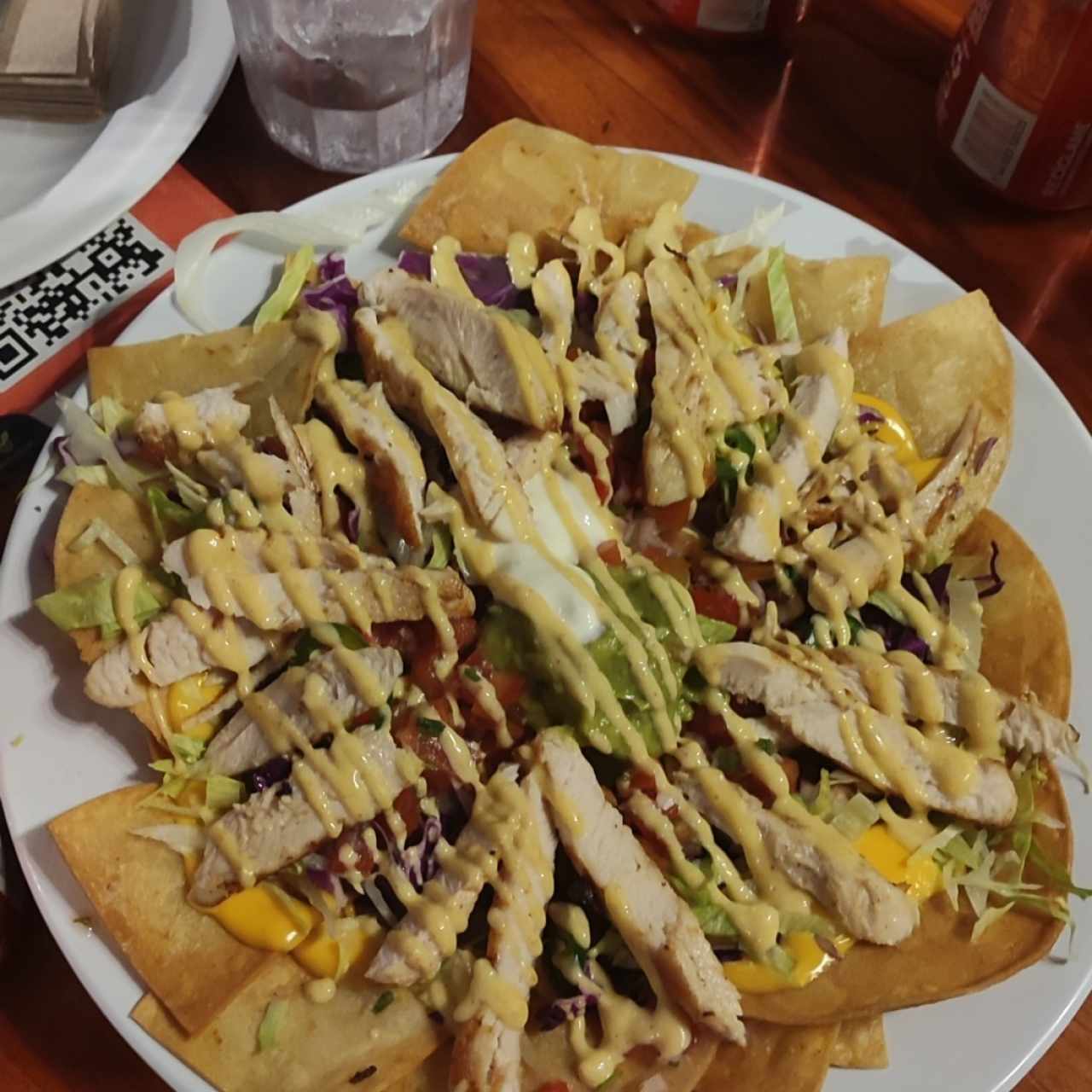 nachos de pollo