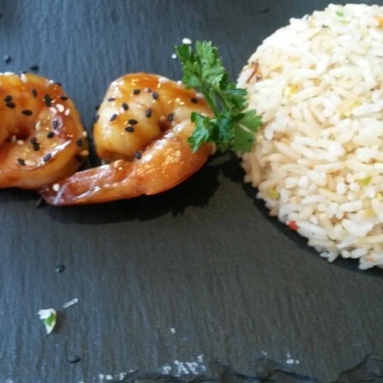 Arroz y langostinos 