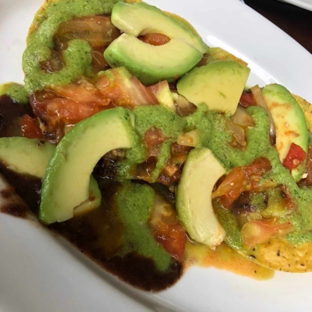 Veggie dish-huevos rancheros sin huevo