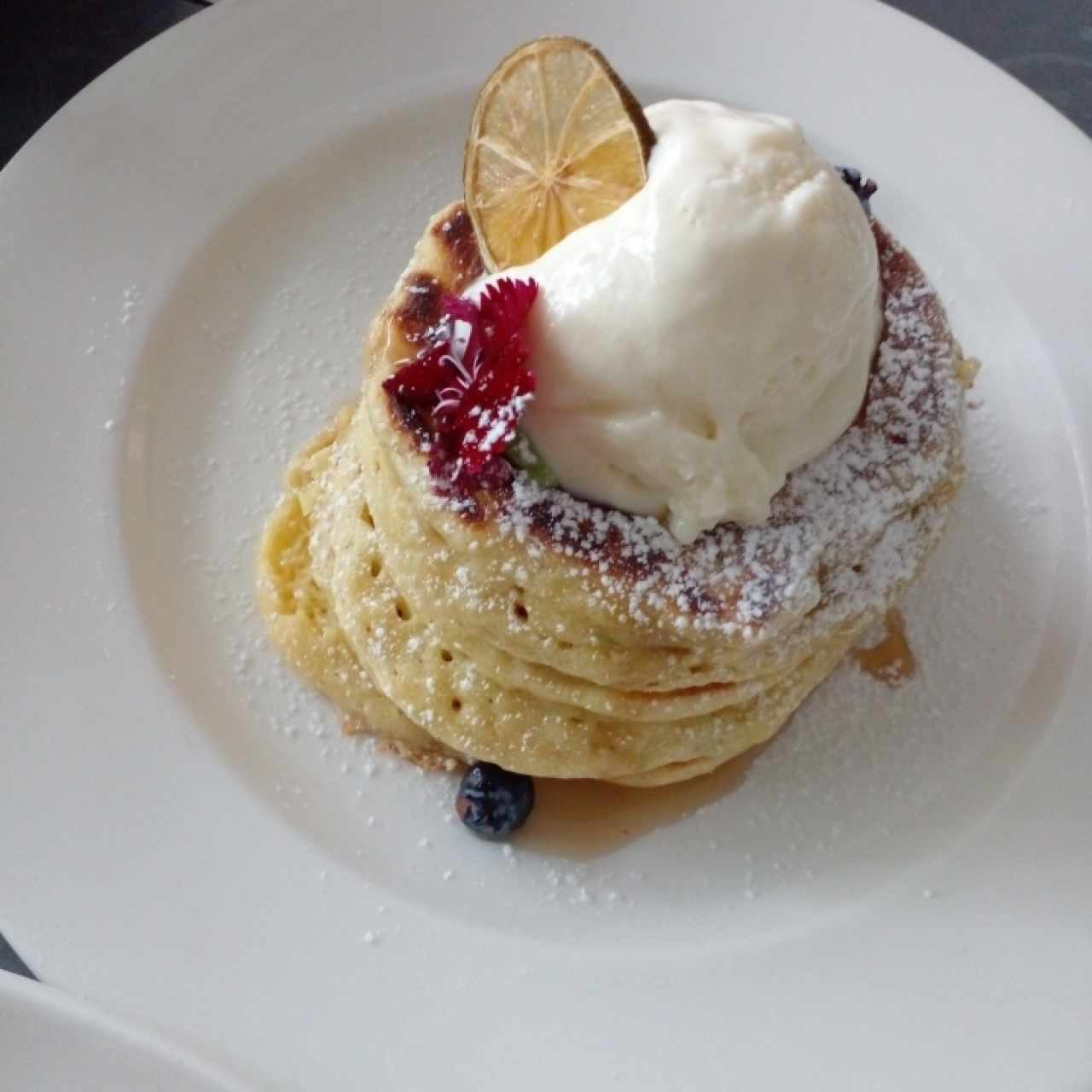 pancakes de ricotta y limón 