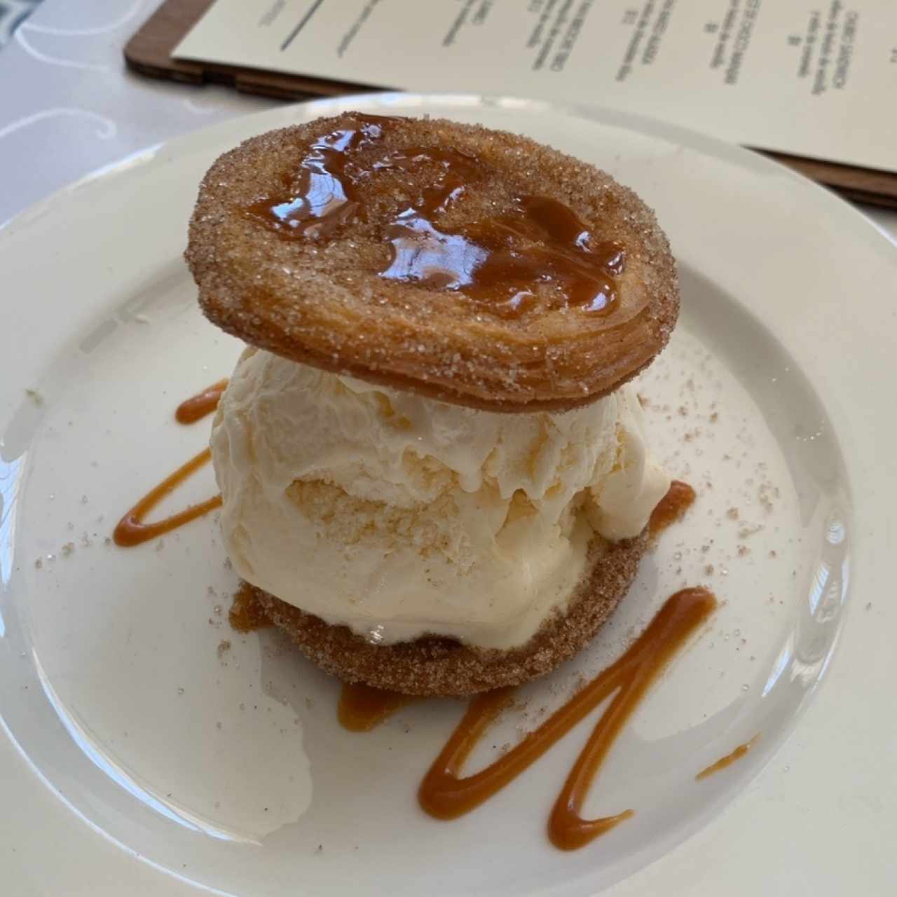 churros con Helado