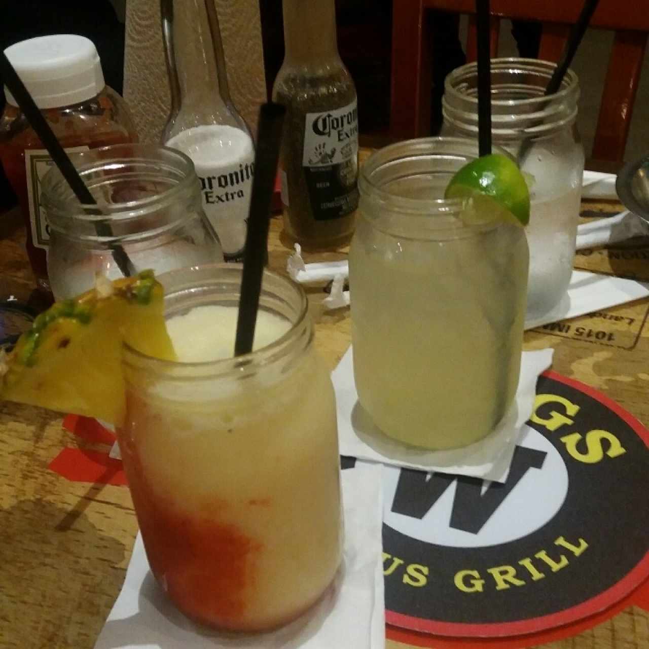 limonada y piña colada 