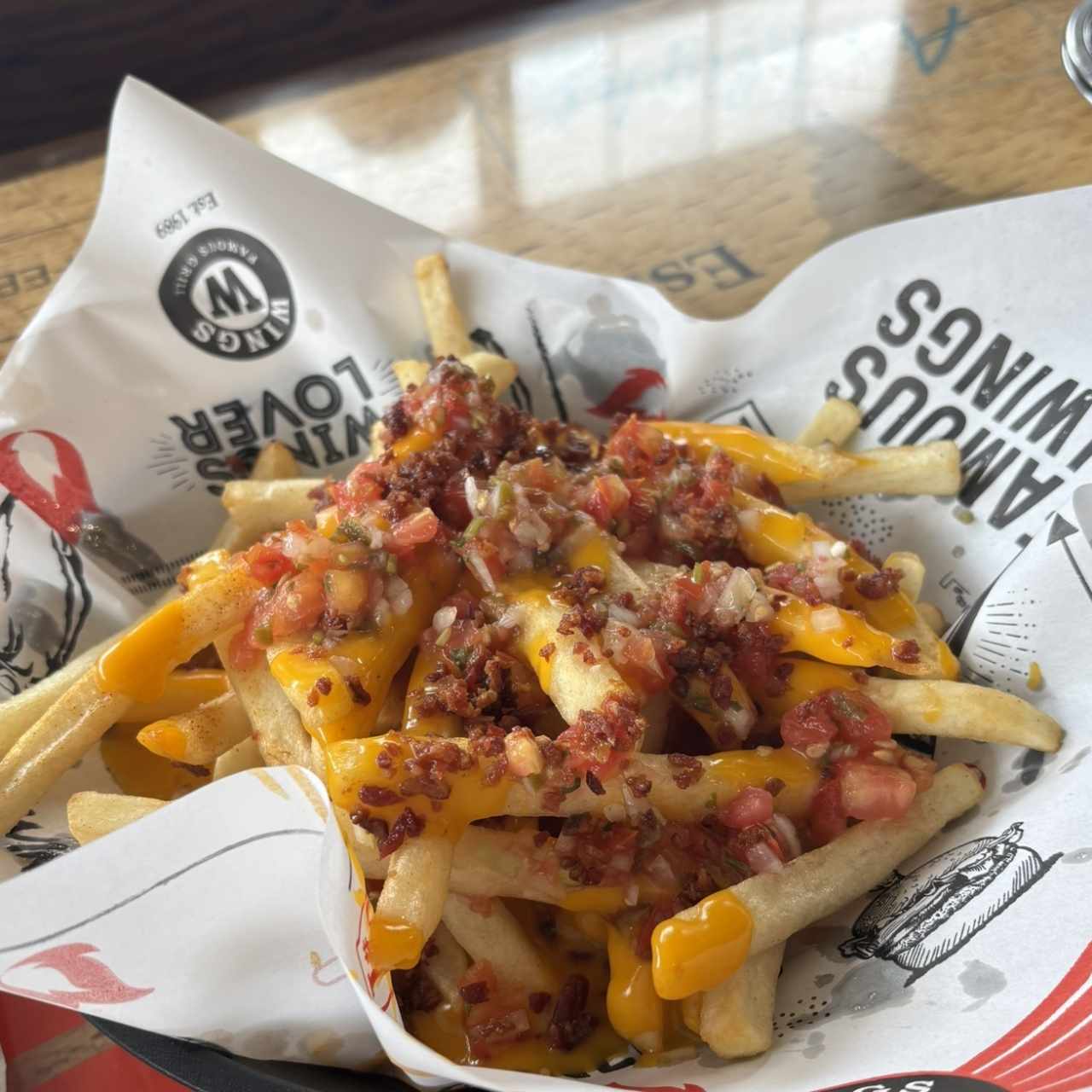 Loaded Cheese and Bacon Fries