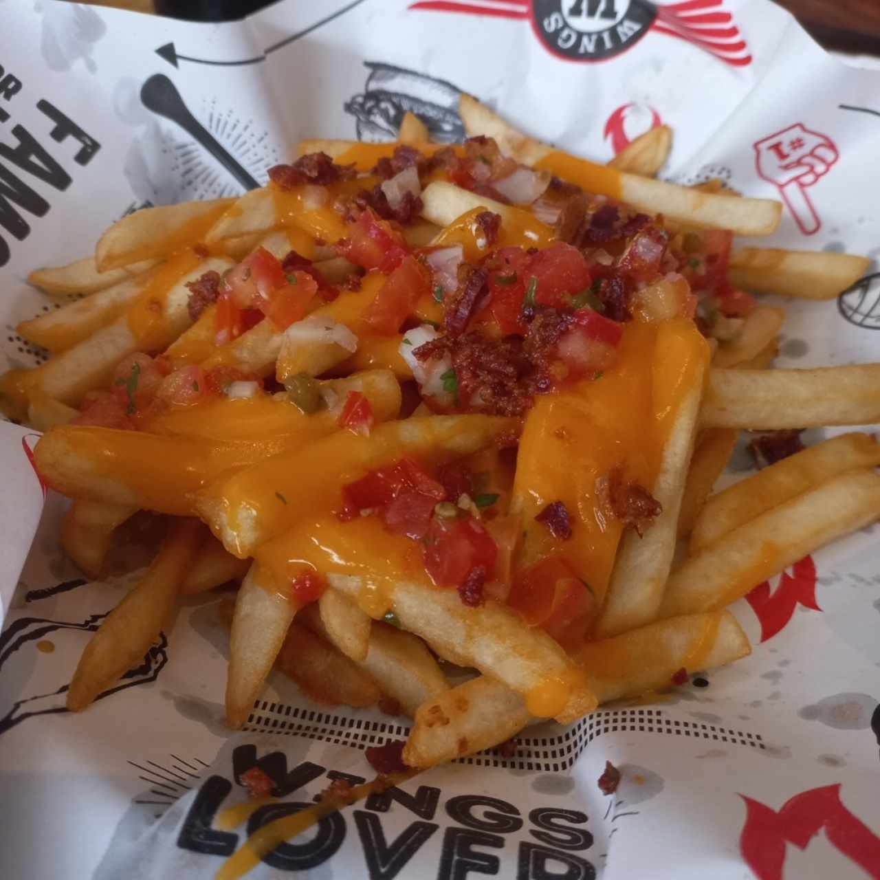 Loaded Cheese and Bacon Fries