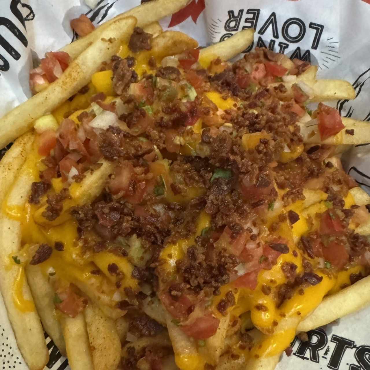 Loaded Cheese and Bacon Fries