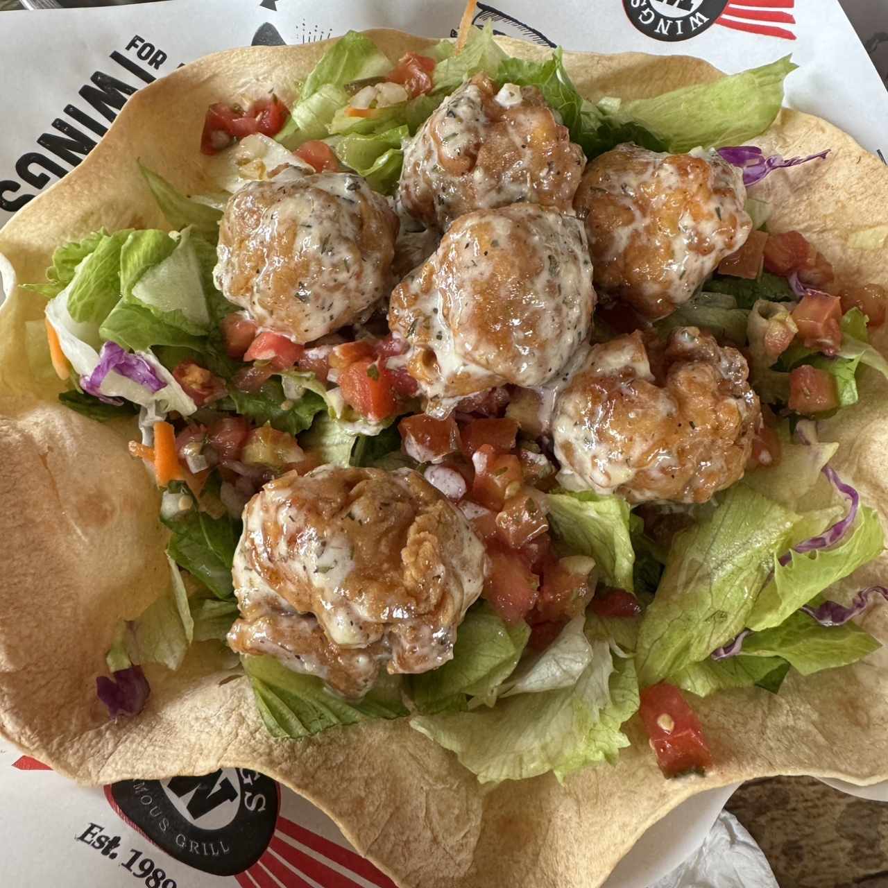 Garlic parmesan salad