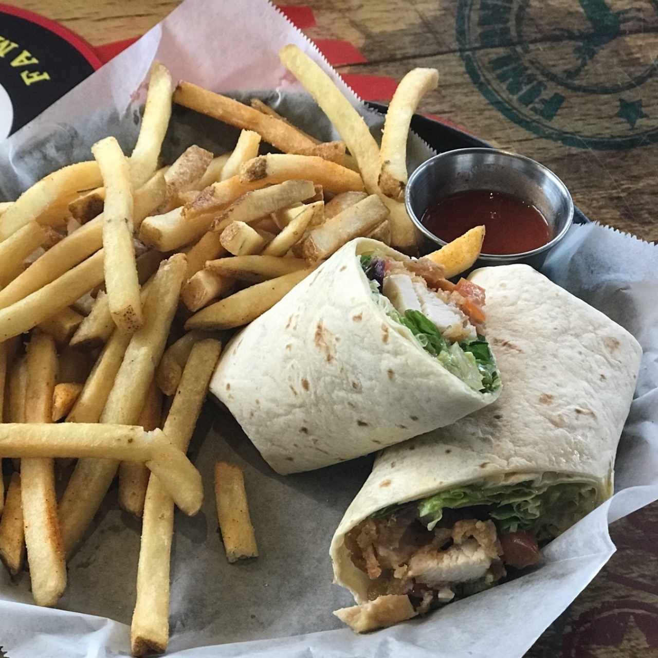 wraps con salsa buffalo 