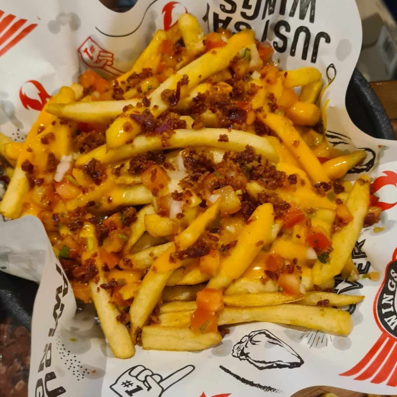 Loaded Cheese and Bacon Fries