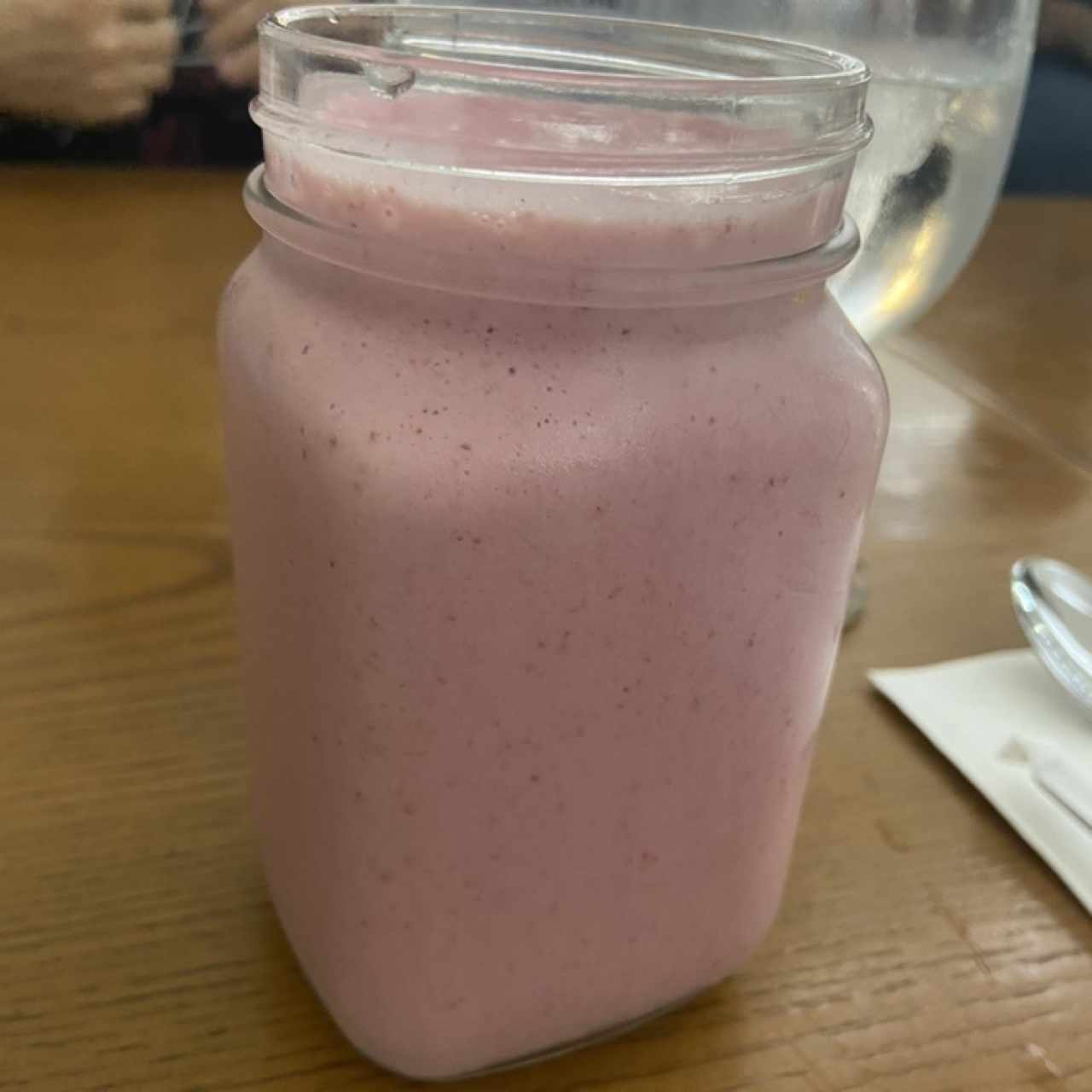 Smoothie de fresa con leche. 