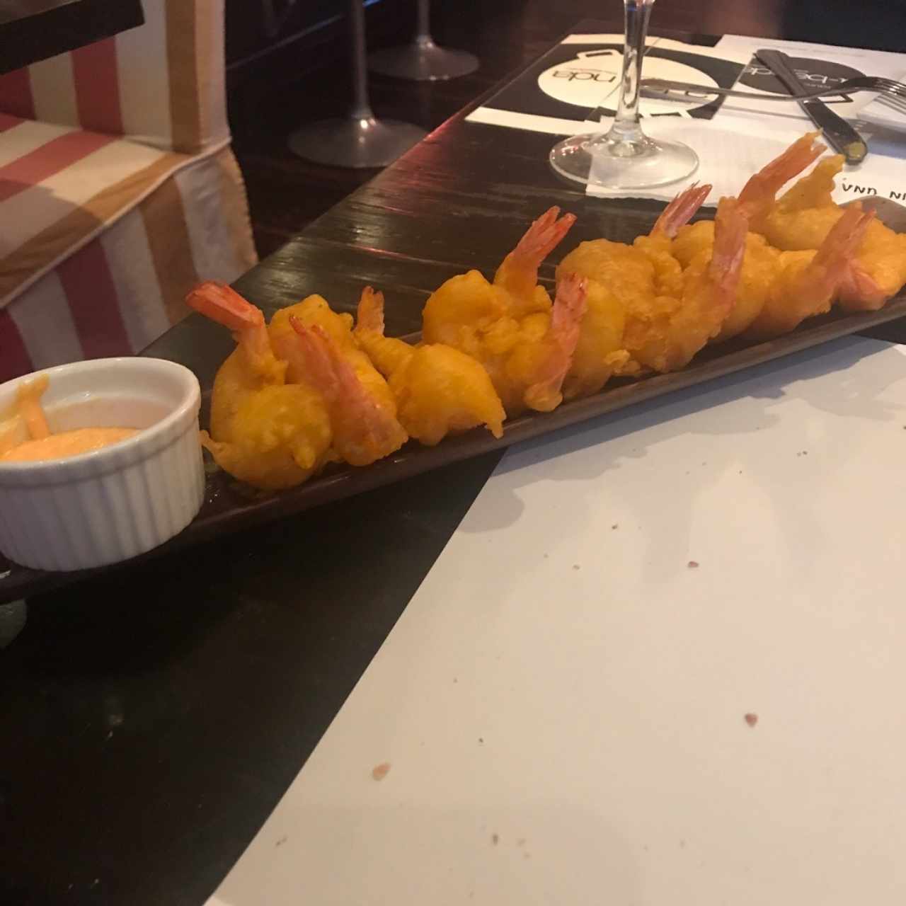 Camarones tempura 