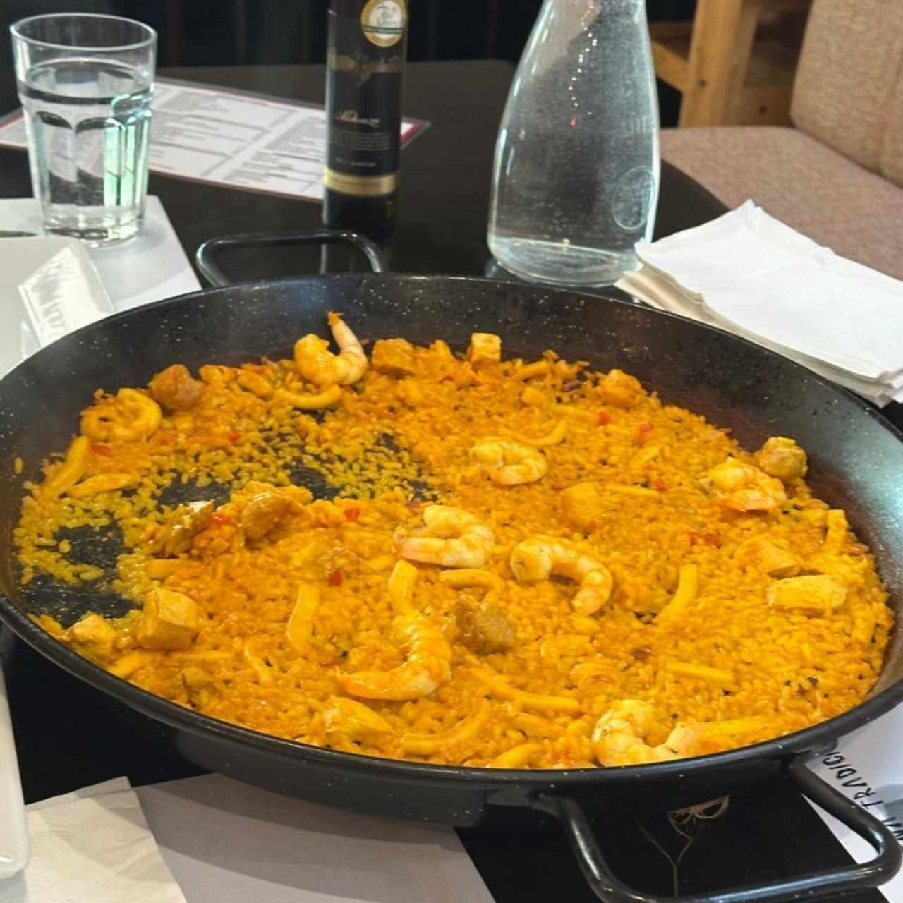 Paella Mixta mar y tierra 