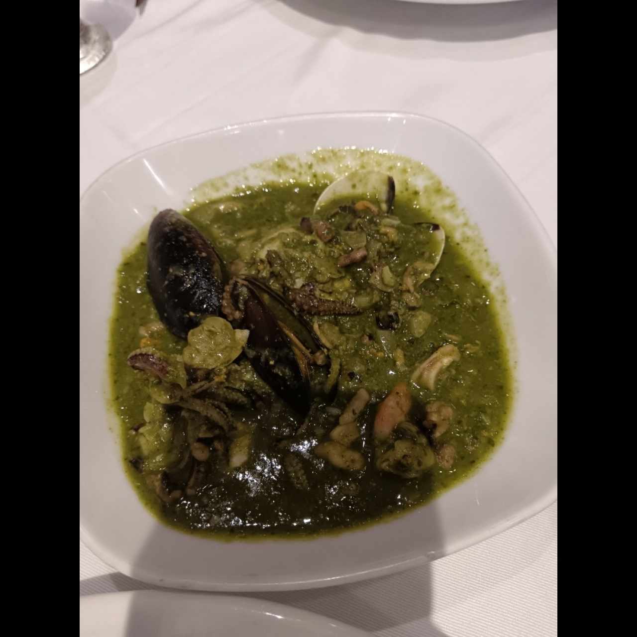 Salsa verde con mariscos 